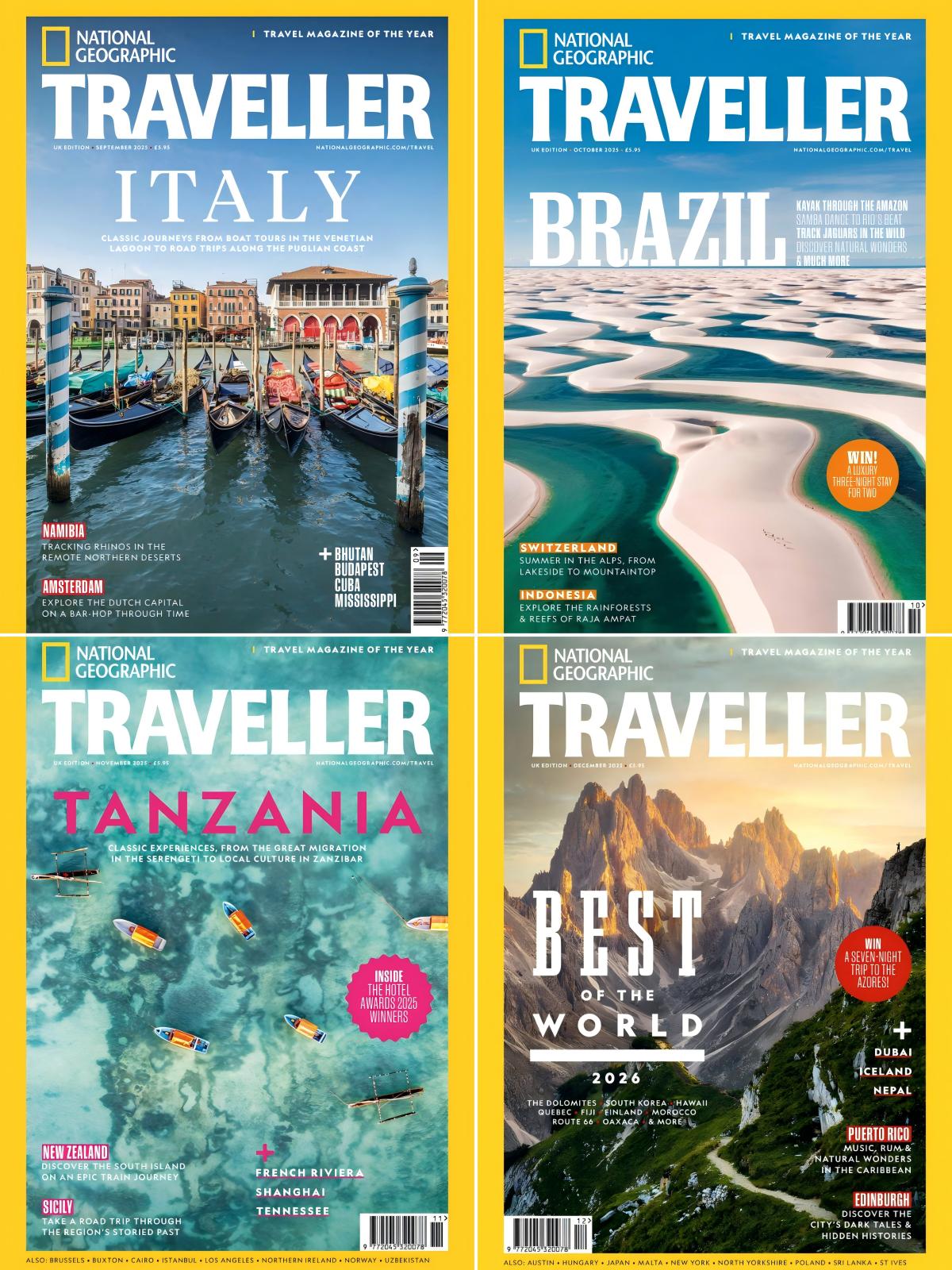 National Geographic Traveller 2025全年共10本 PDF