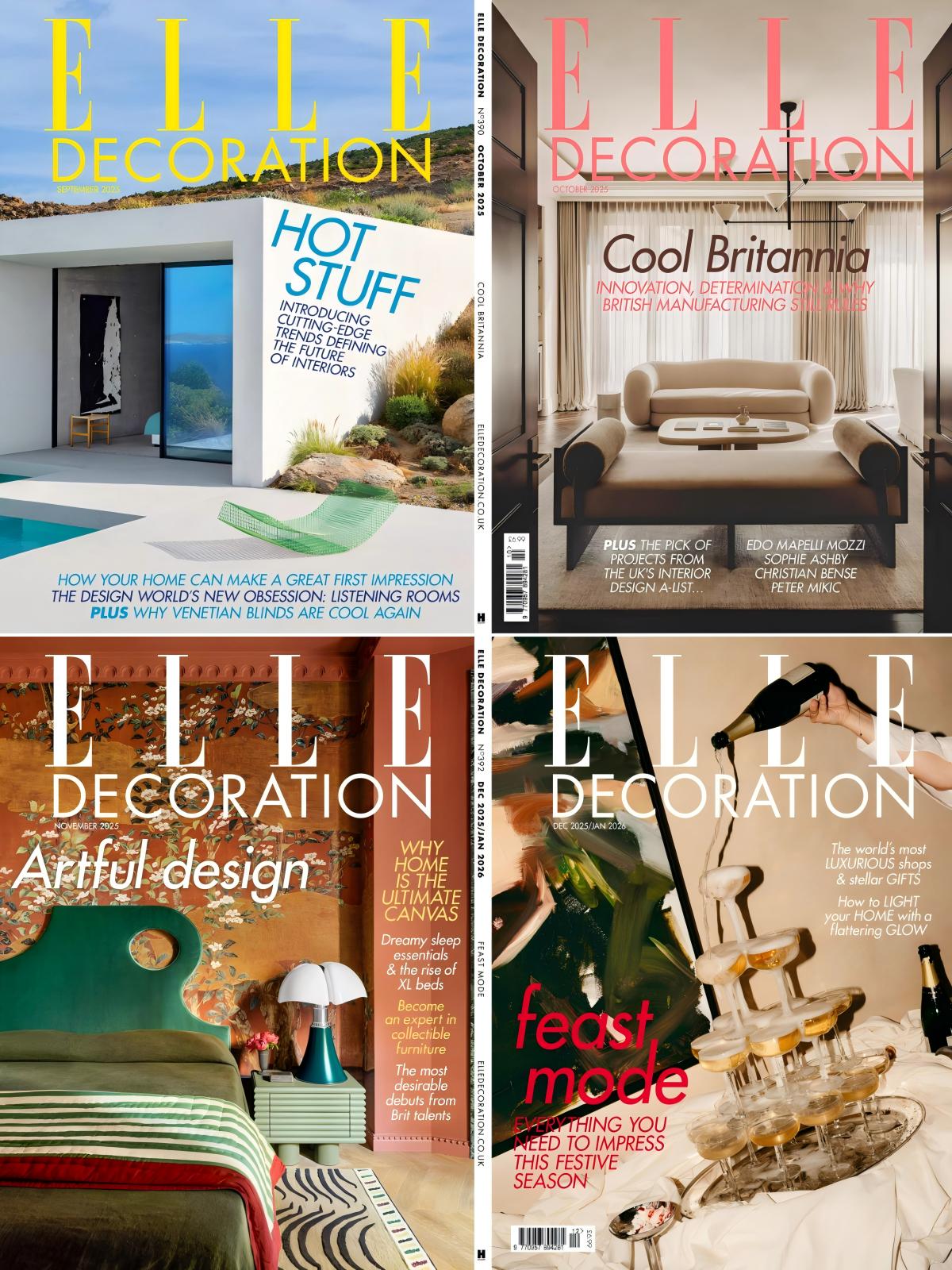 ELLE Decoration UK 2025全年共12期 PDF