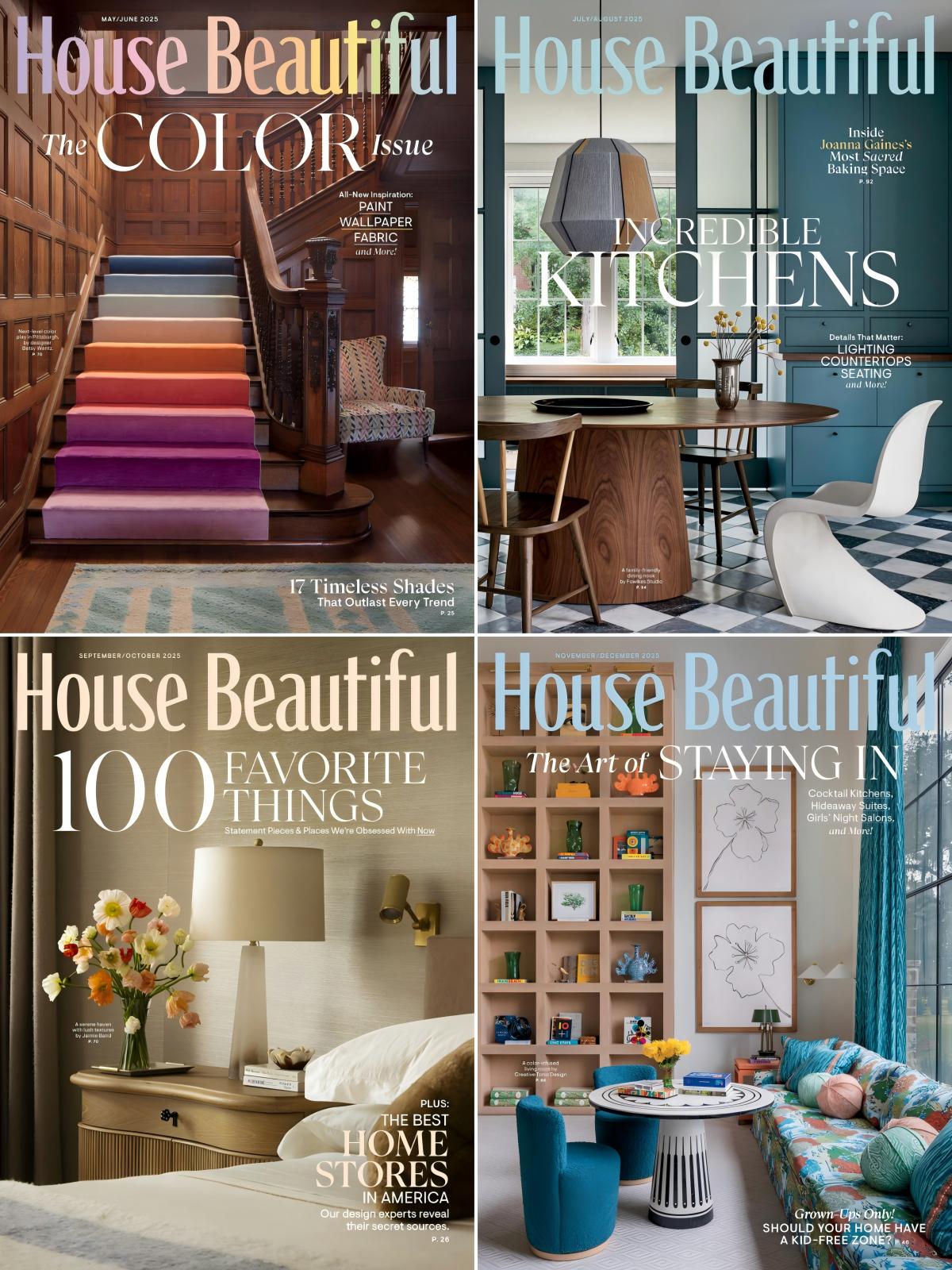 House Beautiful 2025全年共6期 PDF