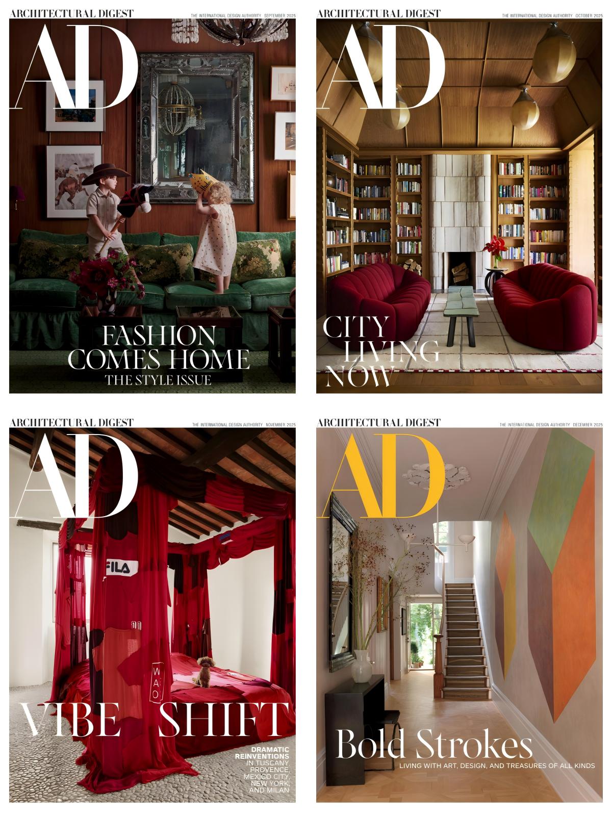 Architectural Digest USA 2025全年共10本 PDF