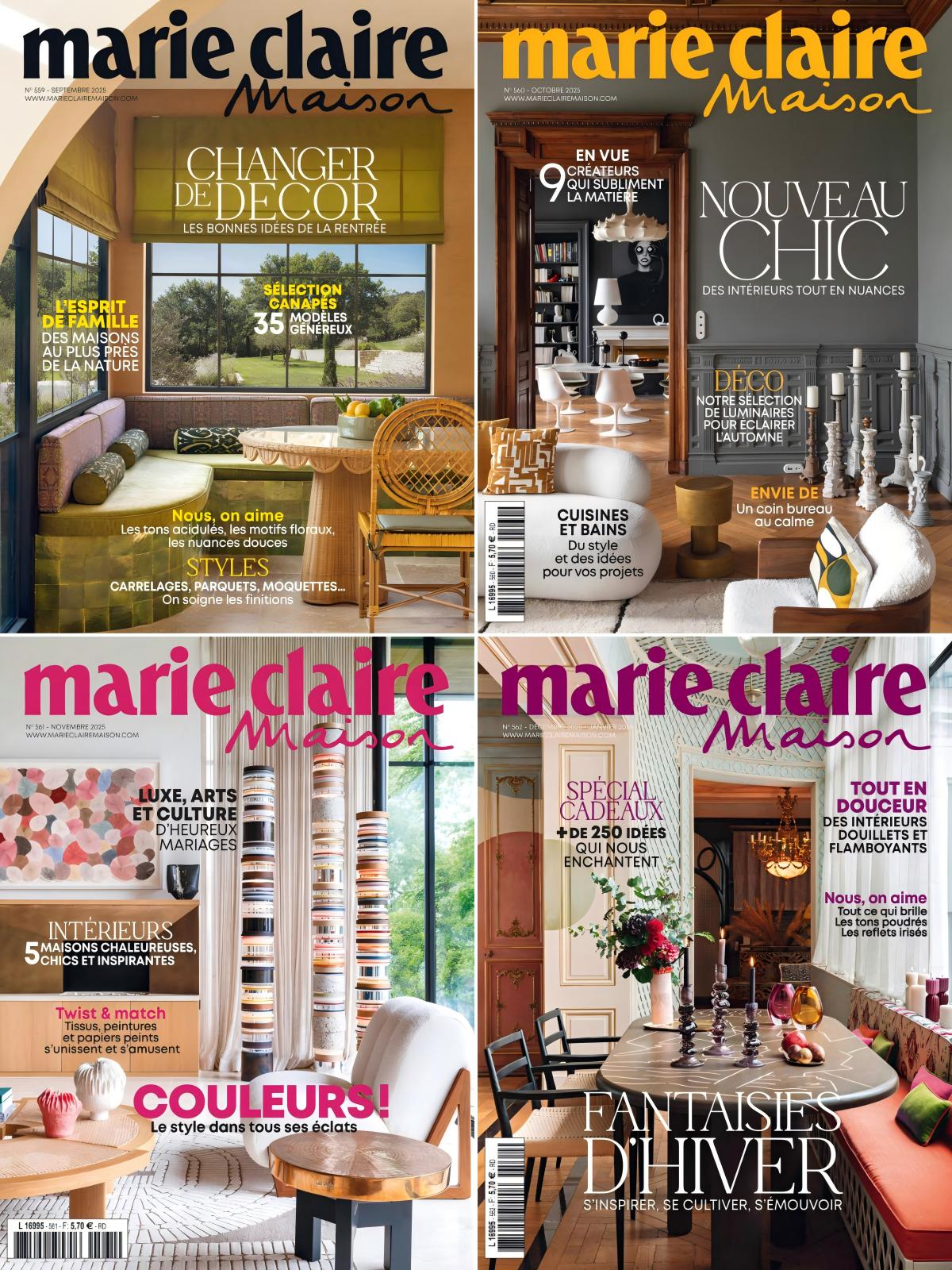 Marie Claire Maison 2025全年共10本 PDF
