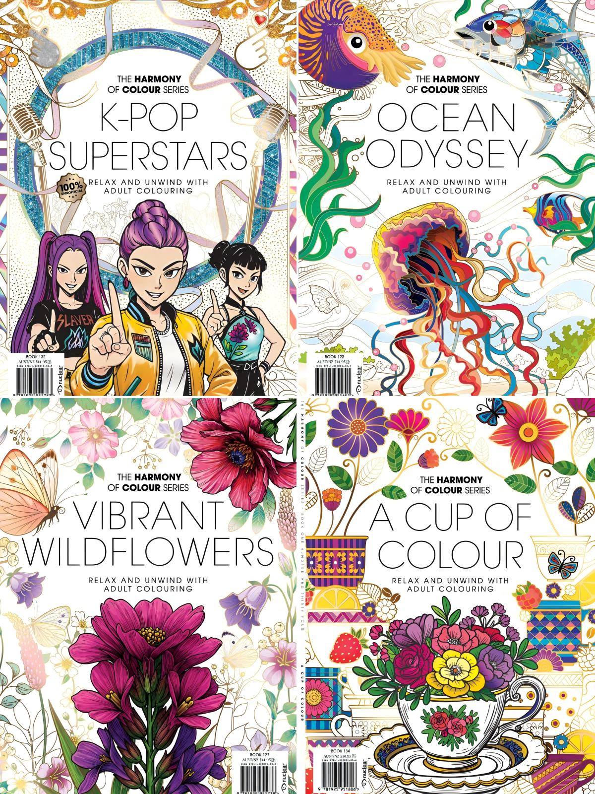 Colouring Book 2025全年共12本 PDF